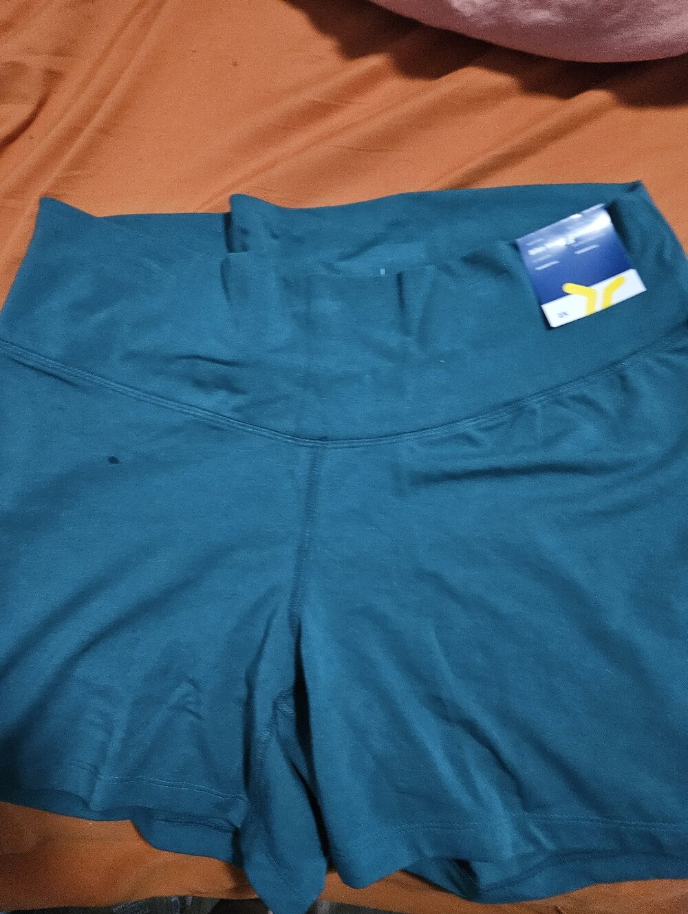 Nwt High-Waist Teal Athletic Shorts for Women